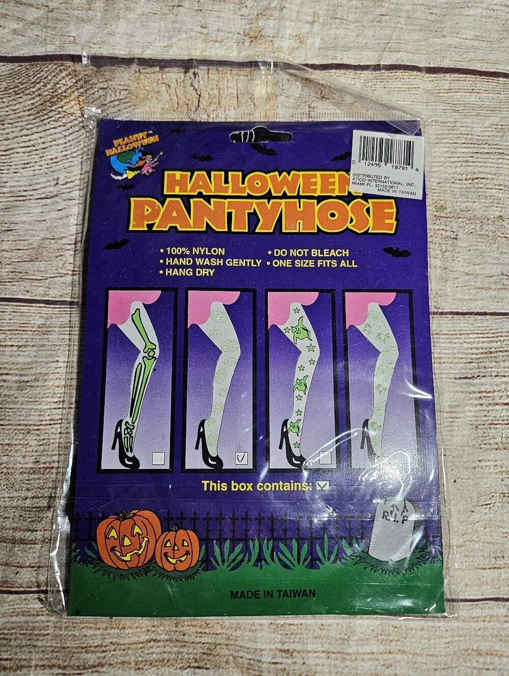 Spooky halloween black jack o lantern tights stockings